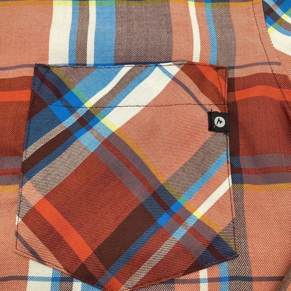 Marmot‎ Mens Long Sleeve Button Up Shirt Plaid Size Medium - Picture 4 of 7
